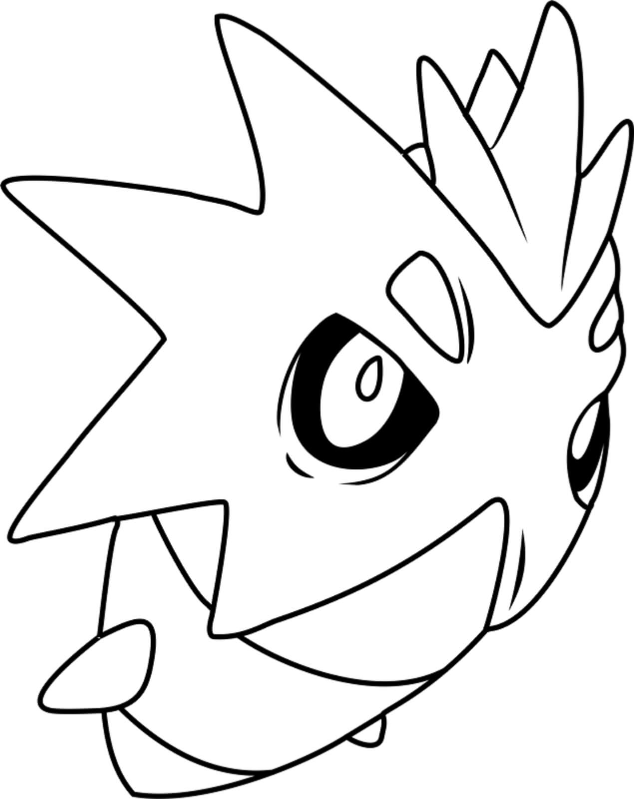Dibujo de Pupitar en Pokémon para Colorear