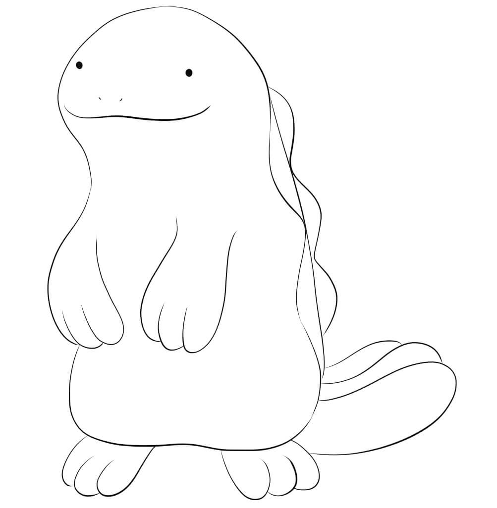 Dibujo de Quagsire en Pokémon para Colorear