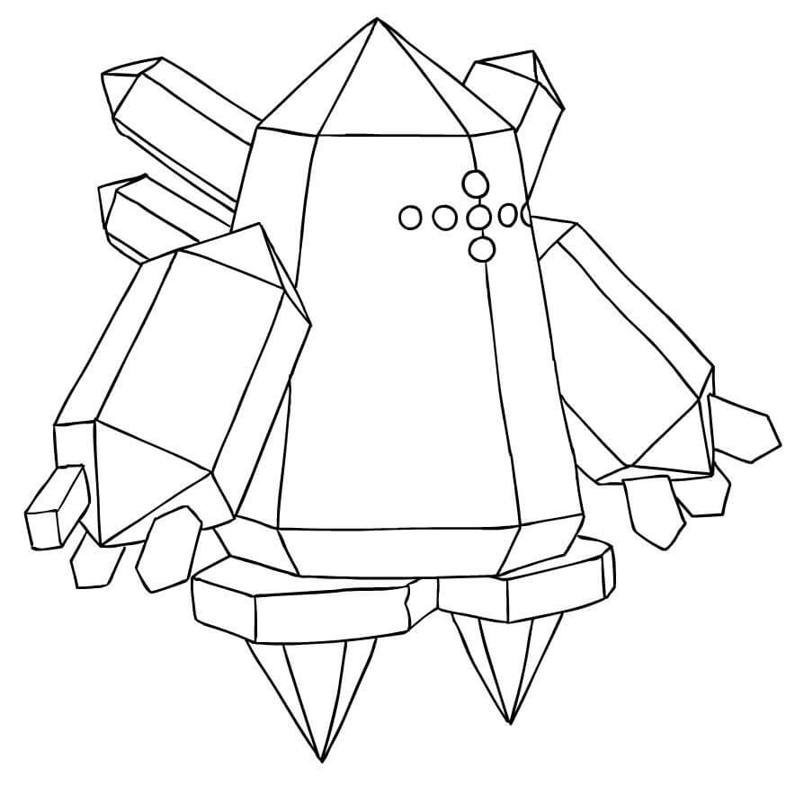 Dibujo de Regice para Colorear