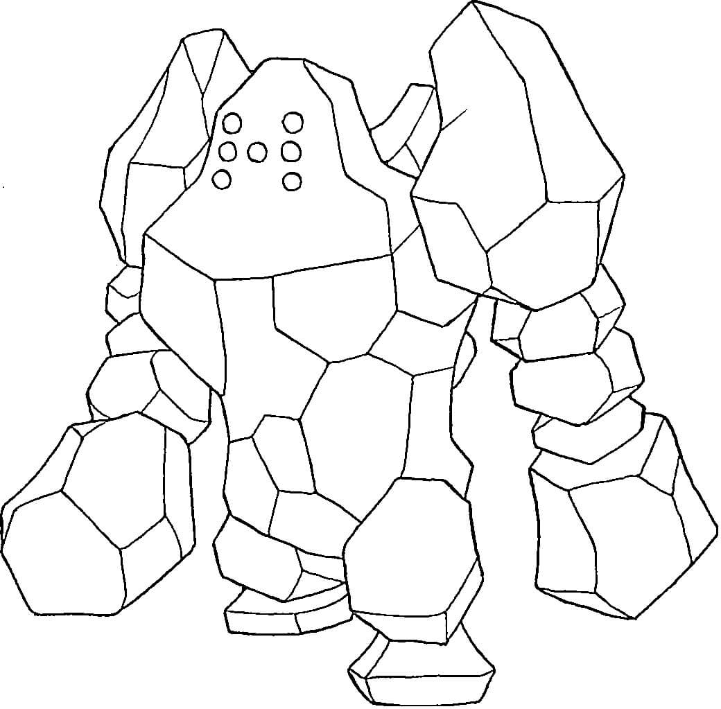 Dibujo de Regirock para Colorear