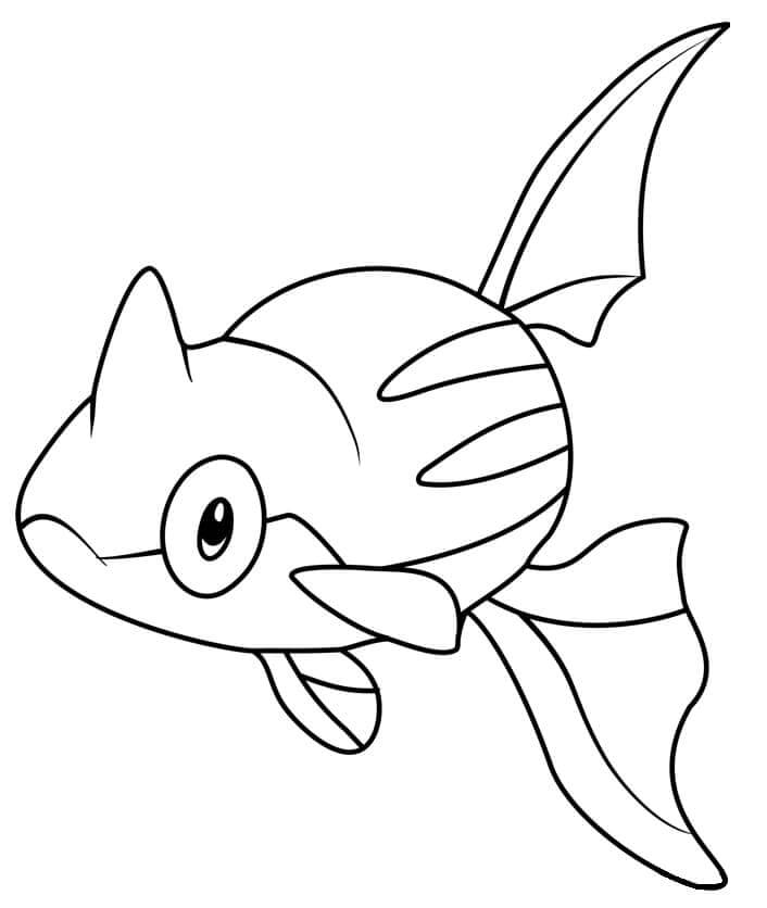 Dibujo de Remoraid en Pokémon para Colorear