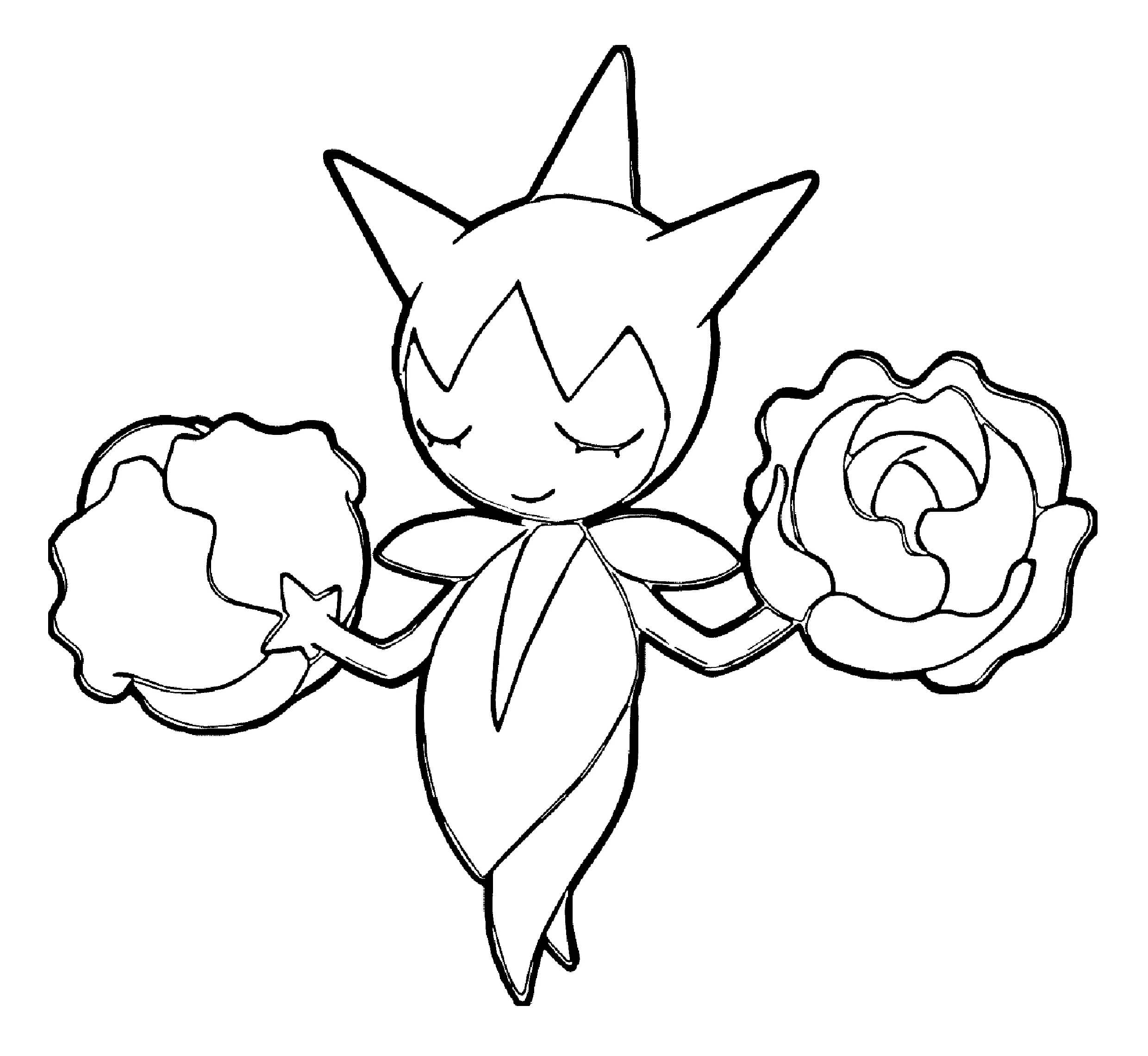 Dibujo de Roselia para Colorear