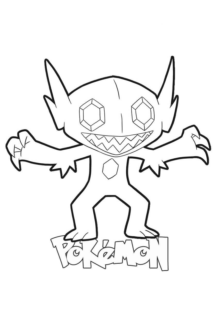 Dibujo de Sableye para Colorear
