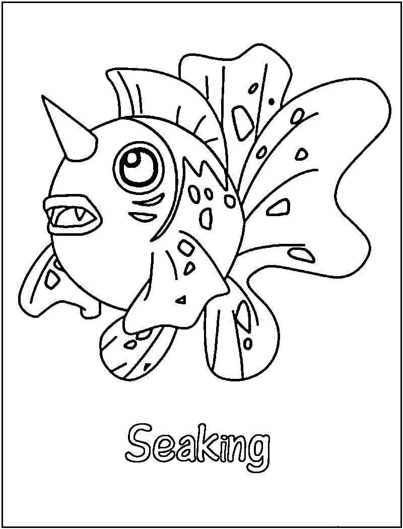 Dibujo de Seaking en Pokémon para Colorear