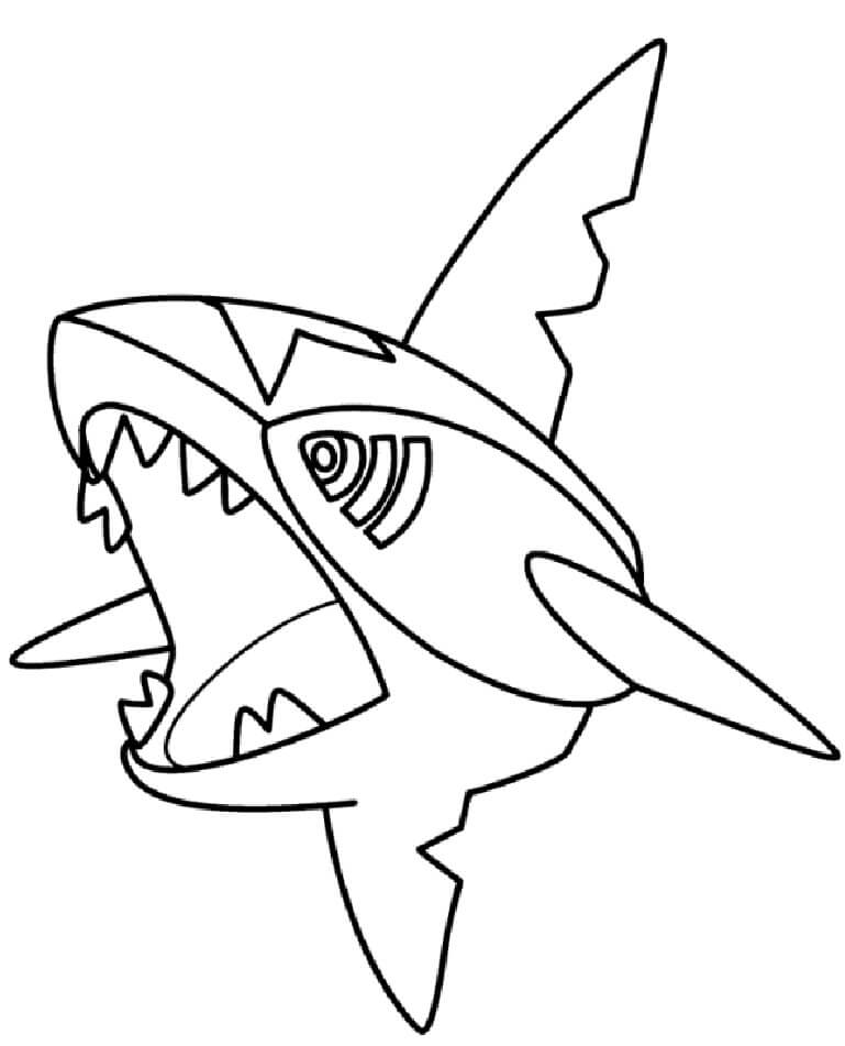 Dibujo de Sharpedo para Colorear
