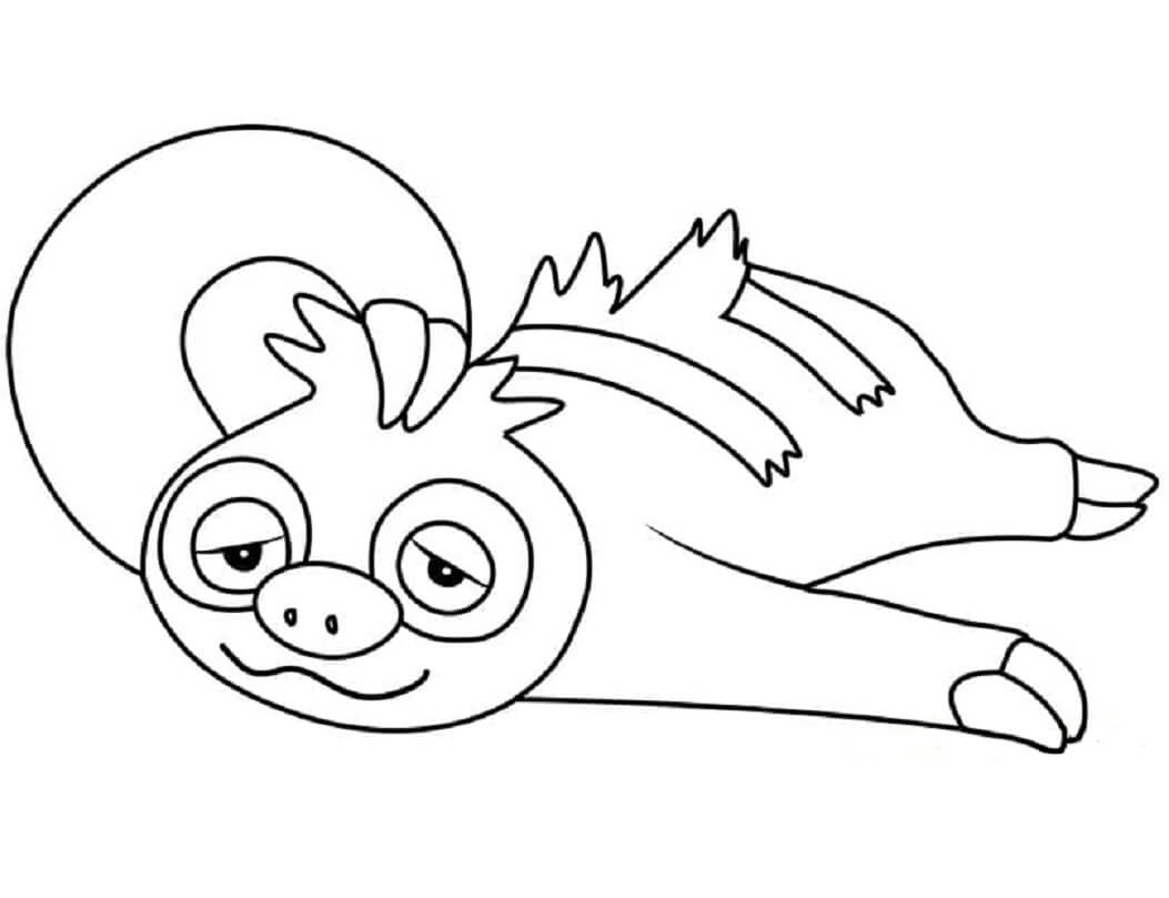 Dibujo de Slakoth para Colorear