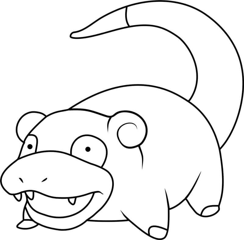 Dibujo de Slowpoke para Colorear