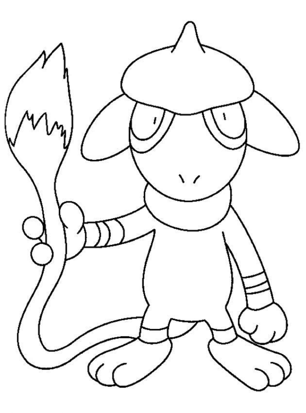 Dibujo de Smeargle en Pokémon para Colorear
