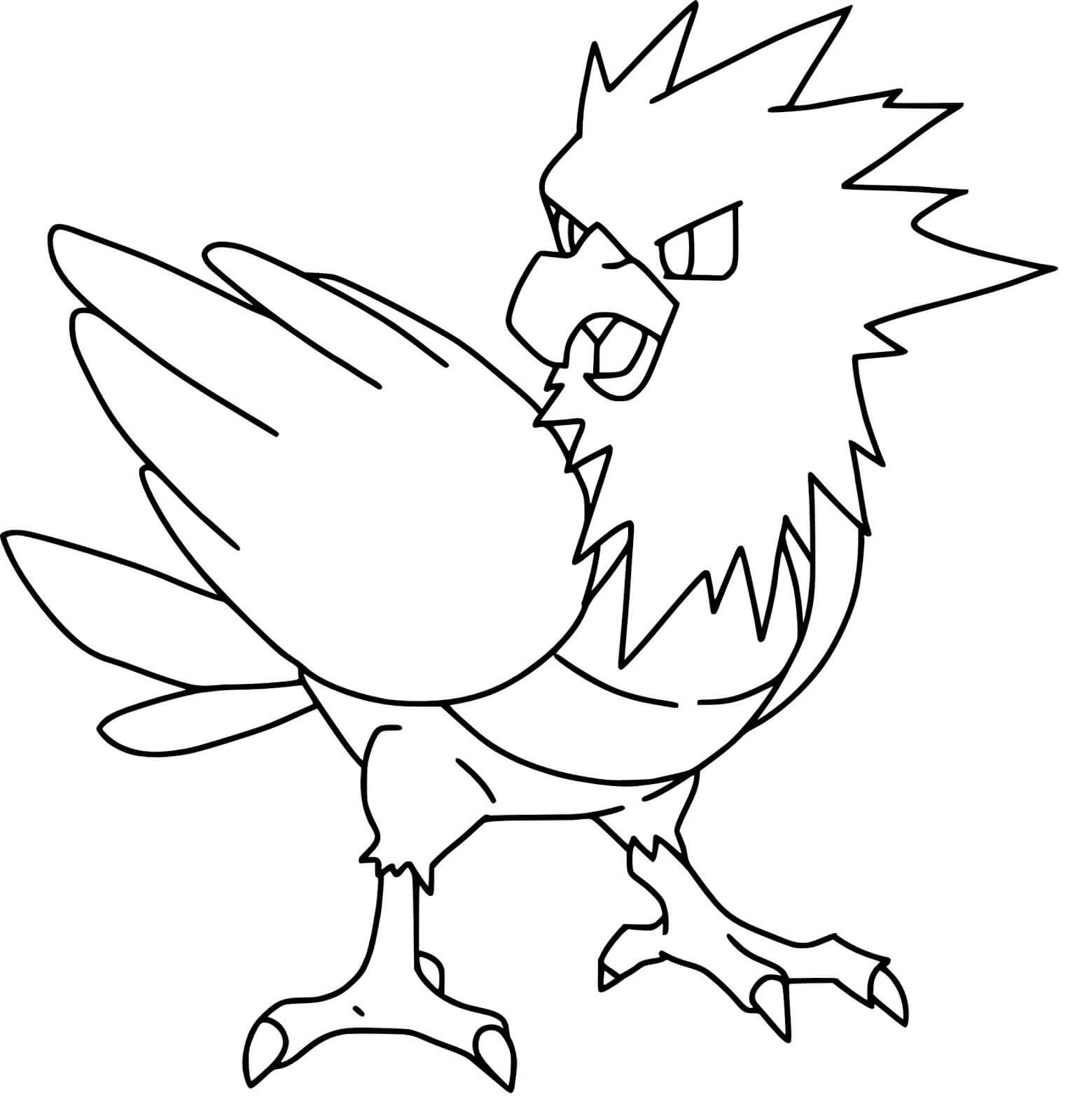 Dibujo de Spearow en Pokémon para Colorear