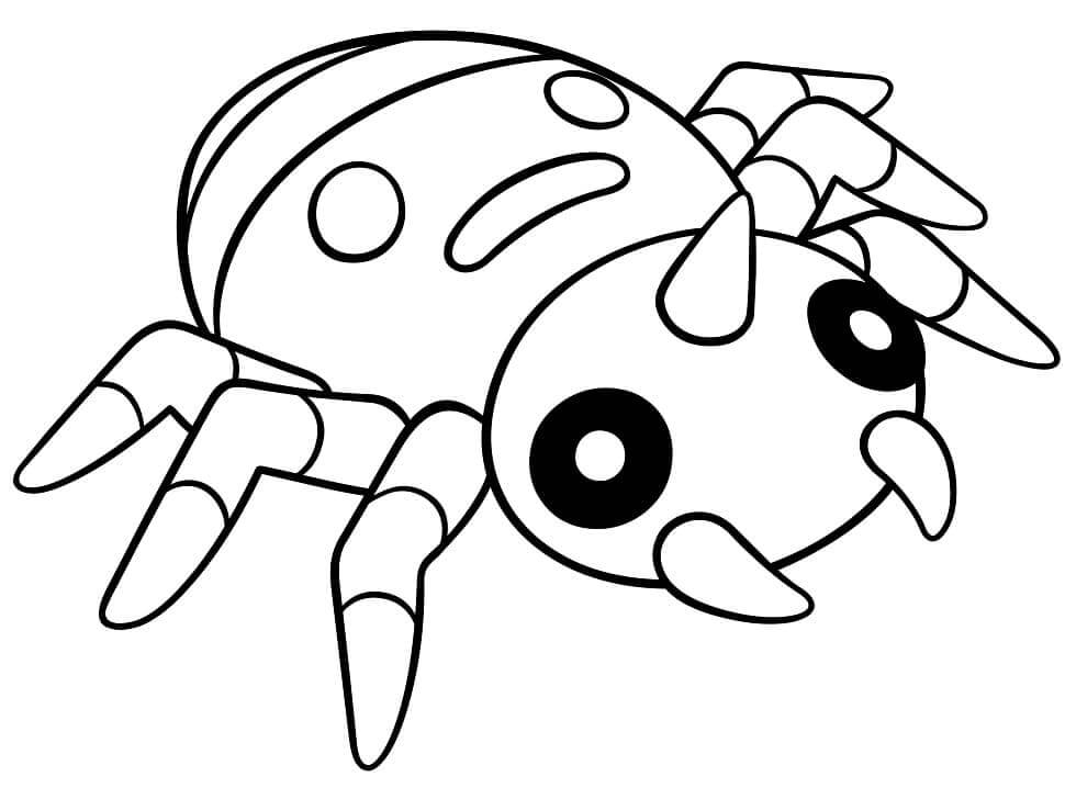 Dibujo de Spinarak en Pokémon para Colorear