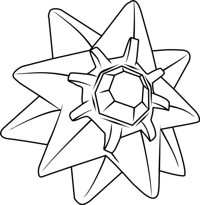 Dibujo de Starmie en Pokémon para Colorear