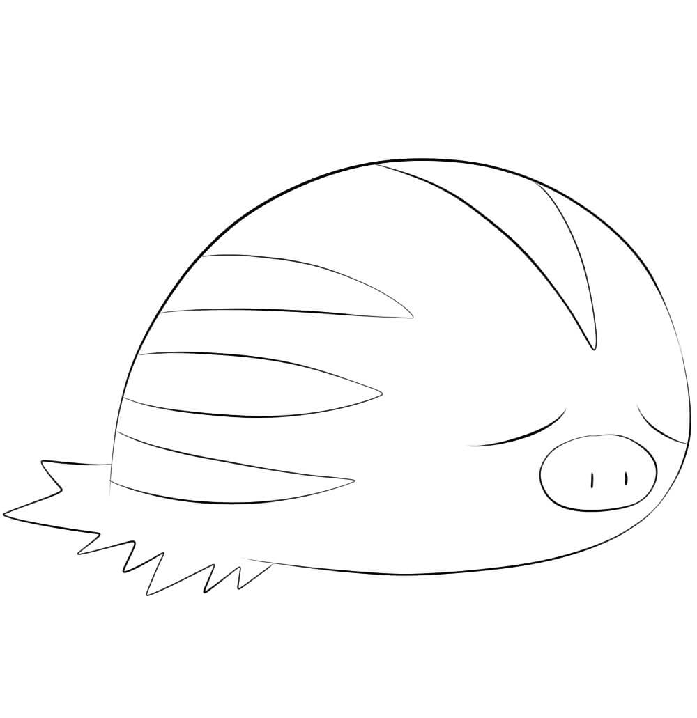 Dibujo de Swinub en Pokémon para Colorear