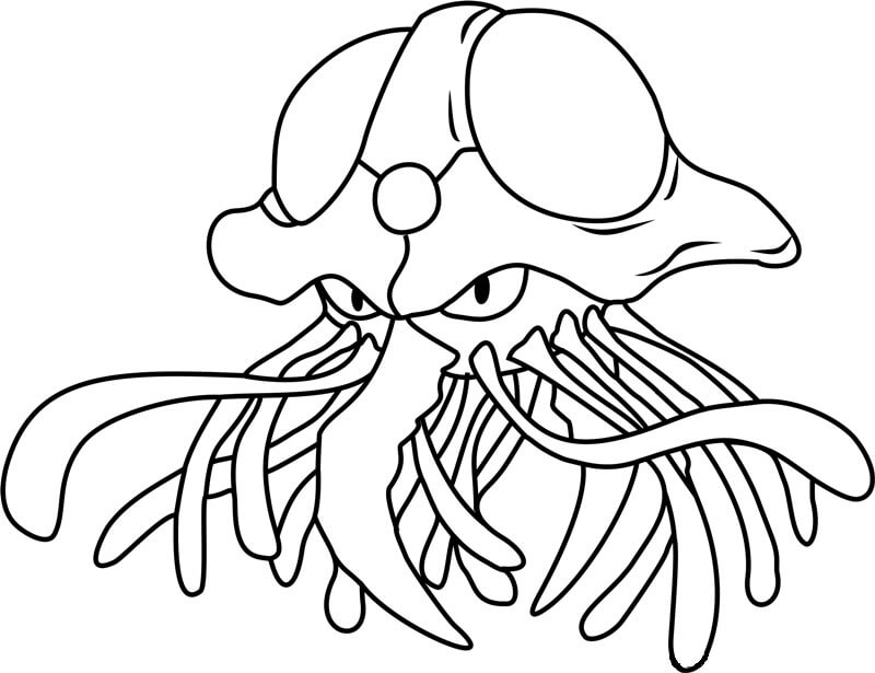 Dibujo de Tentacruel para Colorear