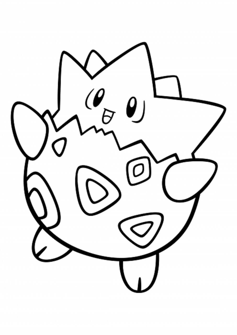 Dibujo de Togepi en Pokémon para Colorear