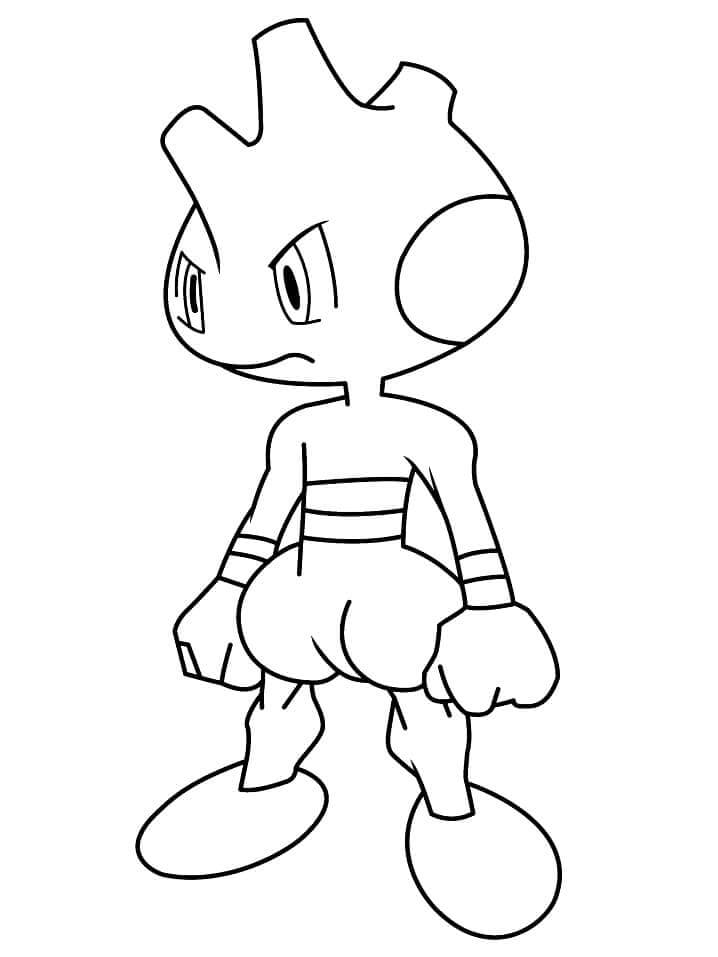 Dibujo de Tyrogue en Pokémon para Colorear