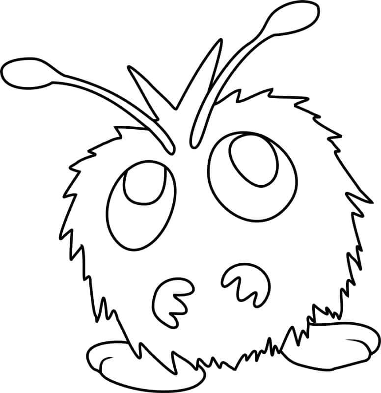 Dibujo de Venonat en Pokémon para Colorear