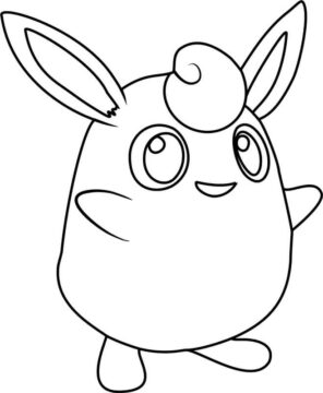 Dibujo de Wigglytuff en Pokémon para Colorear