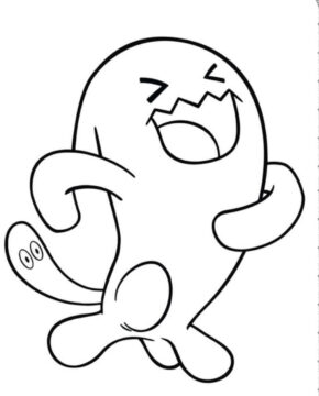 Dibujo de Wobbuffet en Pokémon para Colorear