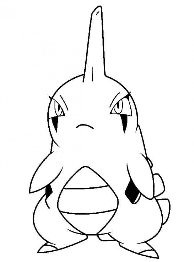 Dibujo de Larvitar en Pokémon para Colorear