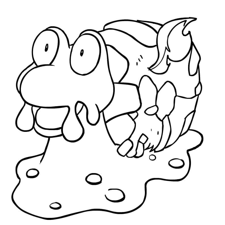Dibujo de Magcargo en Pokémon para Colorear