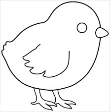 Dibujo de Buen Pollito para Colorear