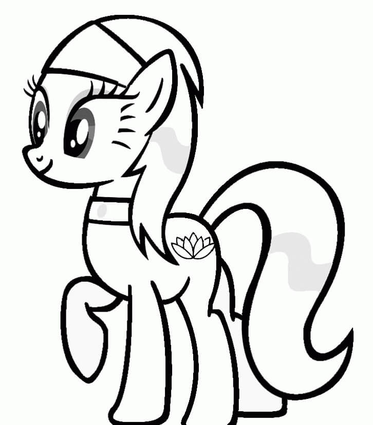 Dibujo de Pony Divertida para Colorear