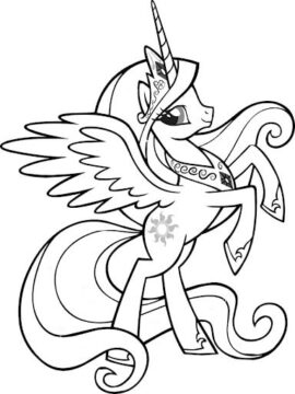 Dibujo de Salto de Poni para Colorear