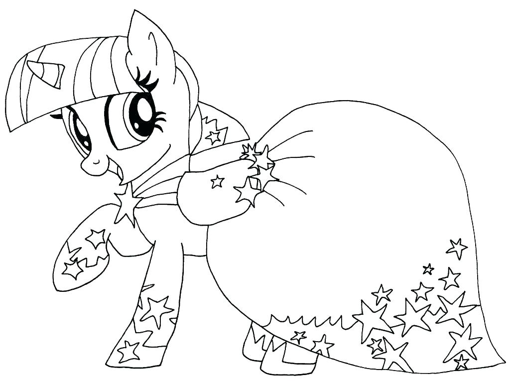 Dibujo de Dulce Unicornio para Colorear