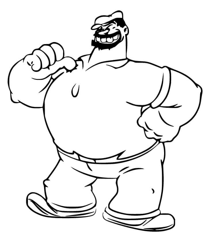 Dibujo de Gran Bluto para Colorear