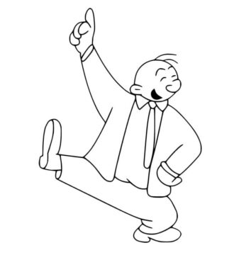 Dibujo de Sweet Pea de Popeye para Colorear