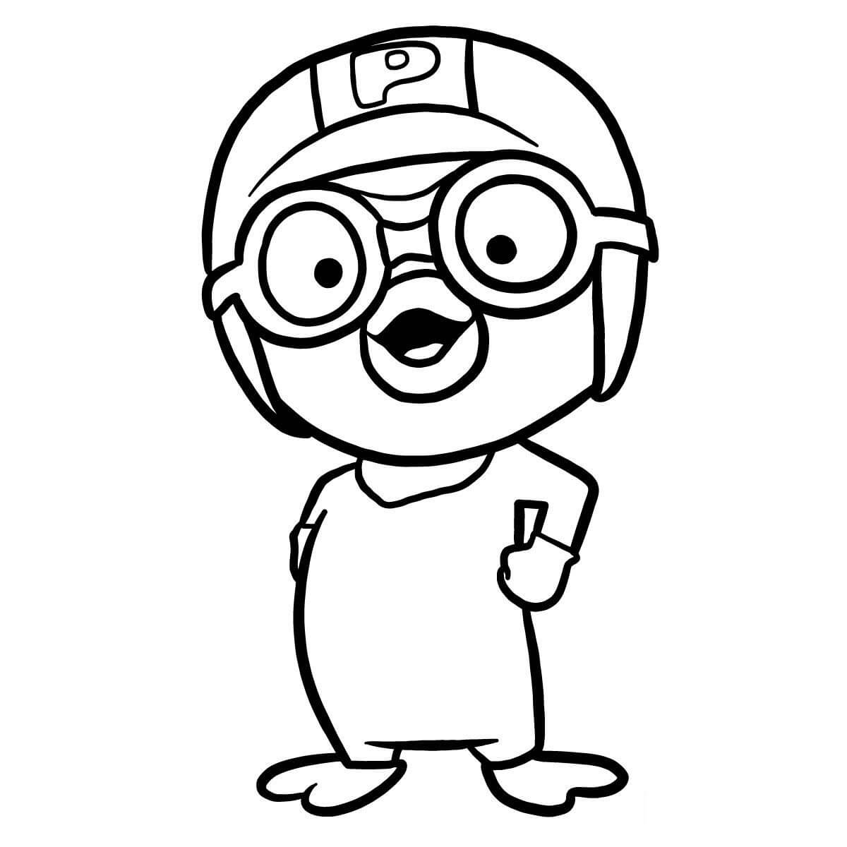 Dibujo de Pororo para Colorear