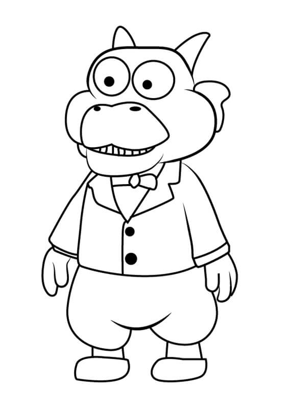 Dibujo de Divertido Tong Tong para Colorear