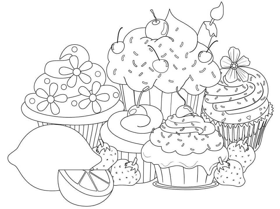 Dibujo de Buen Postre para Colorear
