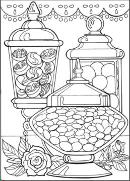 Dibujo de Postre Dulce para Colorear
