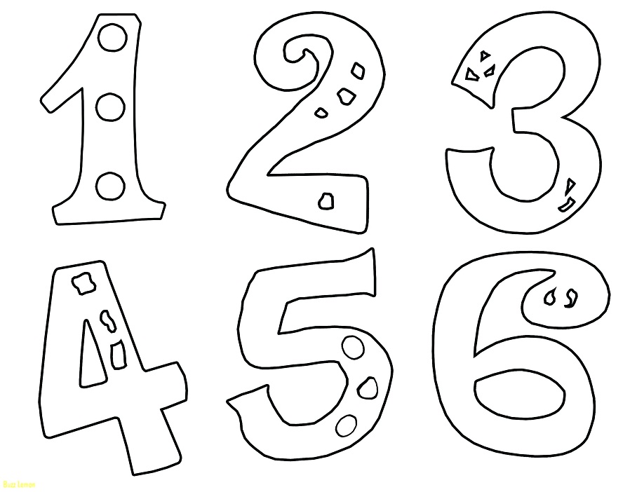 Dibujo de Números para Colorear