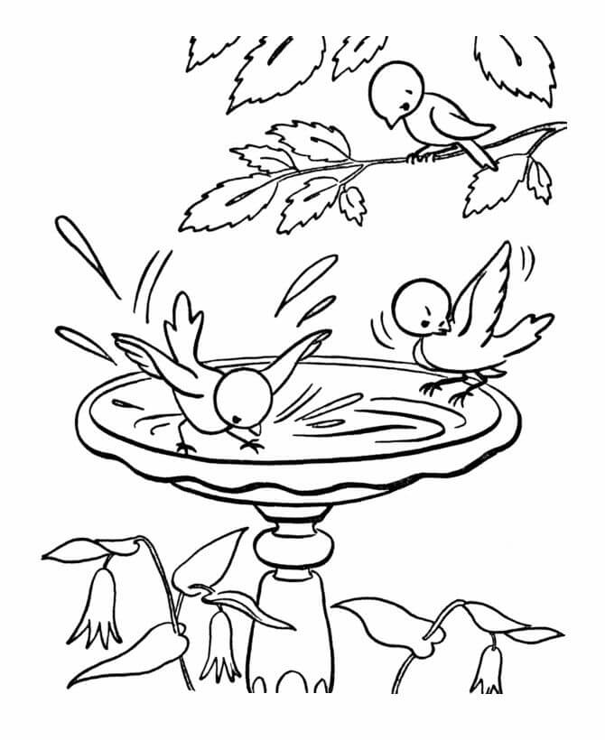 Dibujo de Adorable Primavera para Colorear