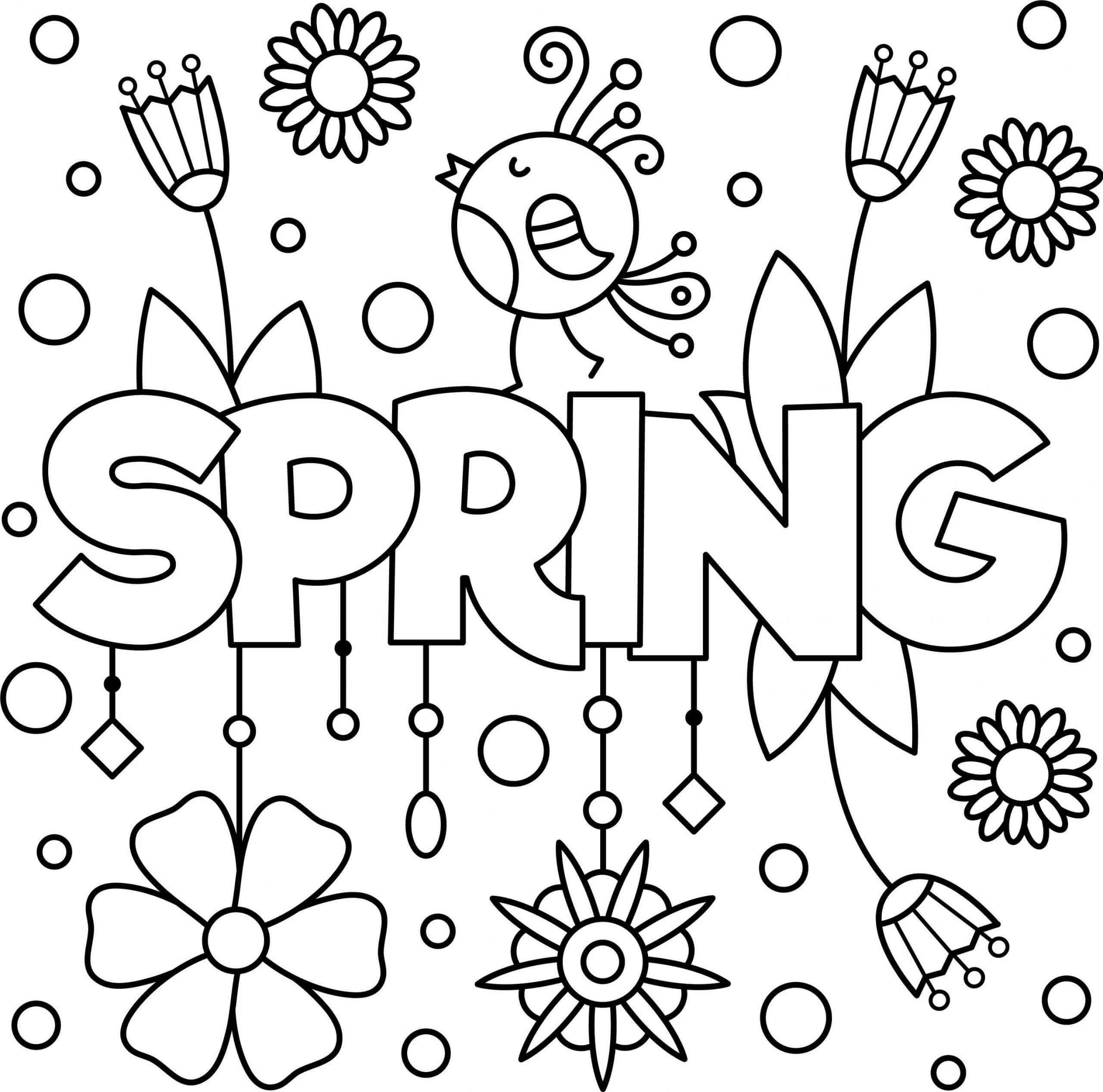 Dibujo de Increible Primavera para Colorear