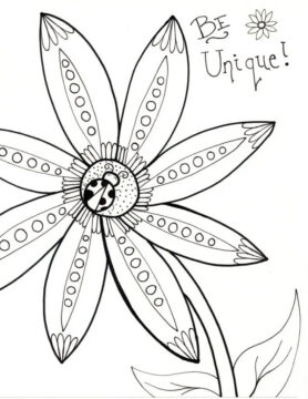 Dibujo de Primavera Normal para Colorear