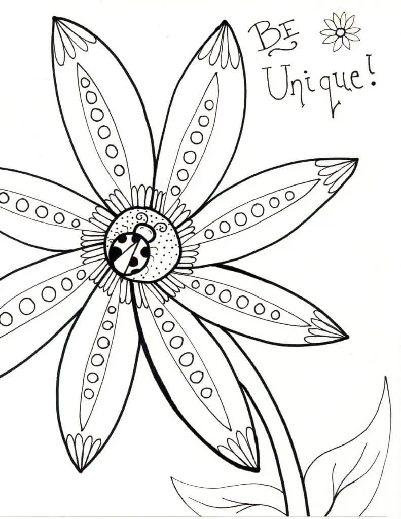 Dibujo de Primavera Normal para Colorear