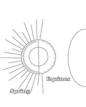 Dibujo de Spring Equinox Coloring Page para Colorear