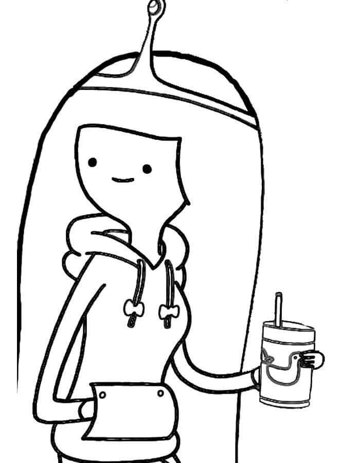 Dibujo de Princesa Bubblegum para Colorear