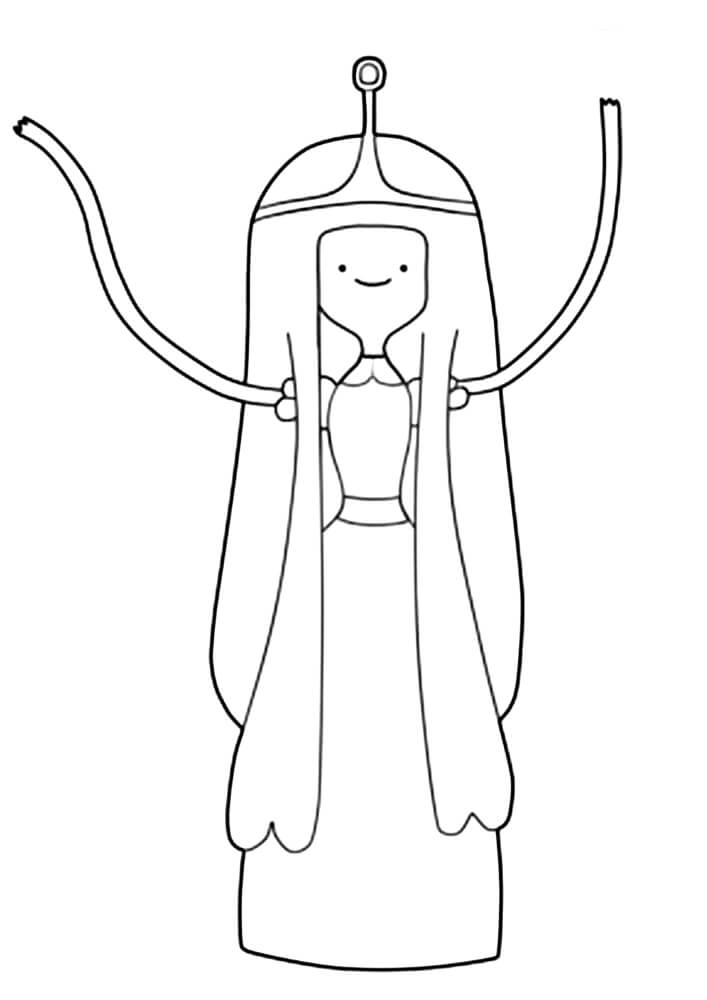 Dibujo de Gran Princesa Bubblegum para Colorear