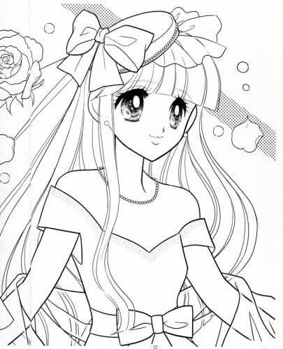 Dibujo de Princesa Divertida para Colorear
