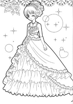 Dibujo de Princesa Linda para Colorear
