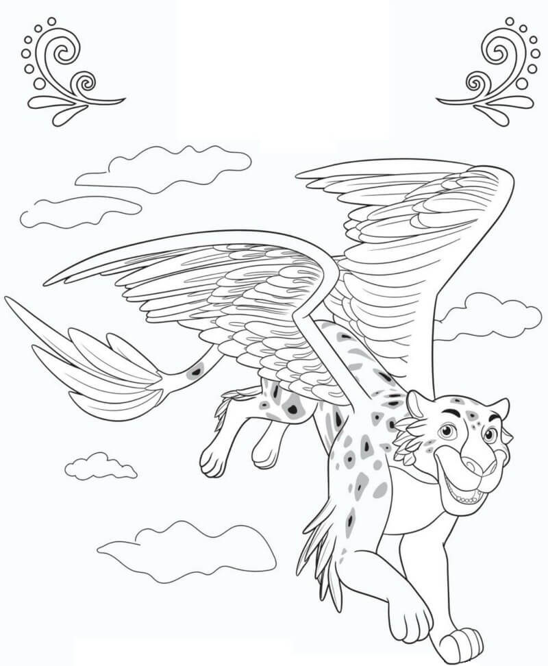 Dibujo de Migs Volando para Colorear