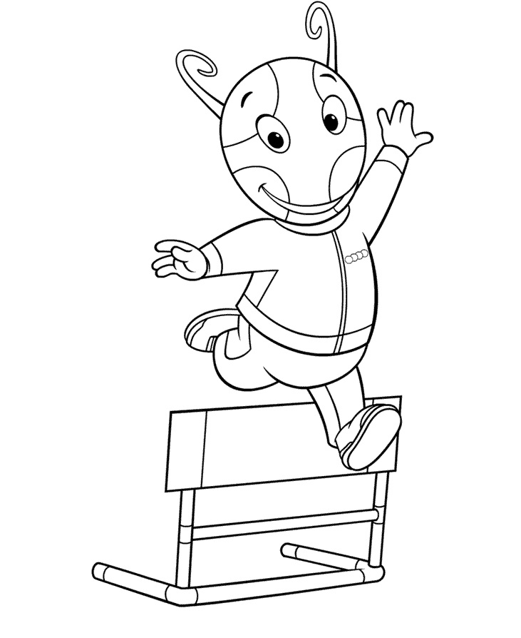 Dibujo de Uniqua de los Backyardigans para Colorear