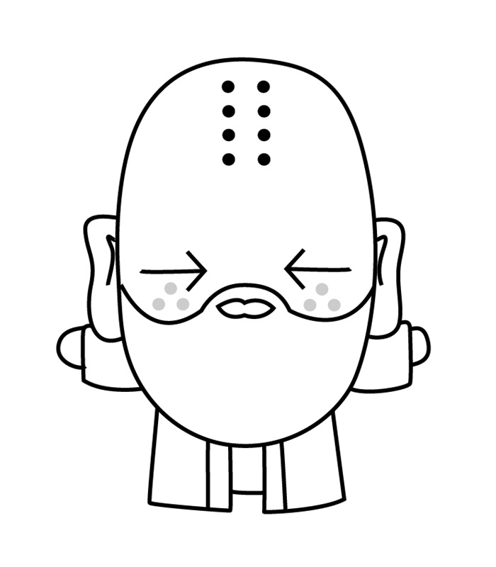 Dibujo de Maestro Soo para Colorear