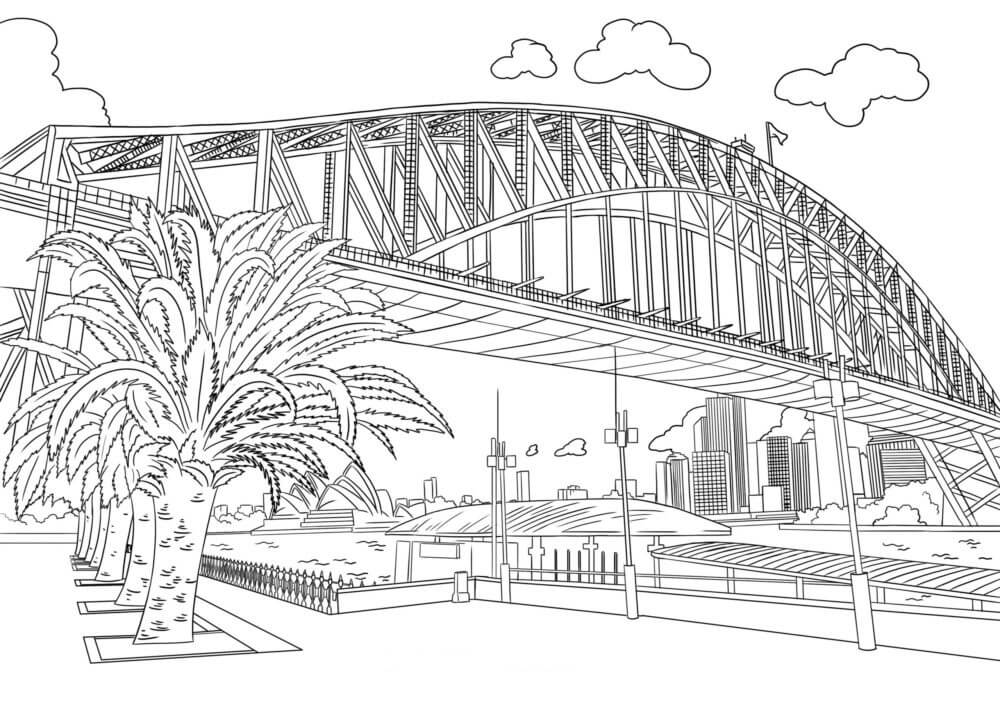 Dibujo de Gran Puente para Colorear