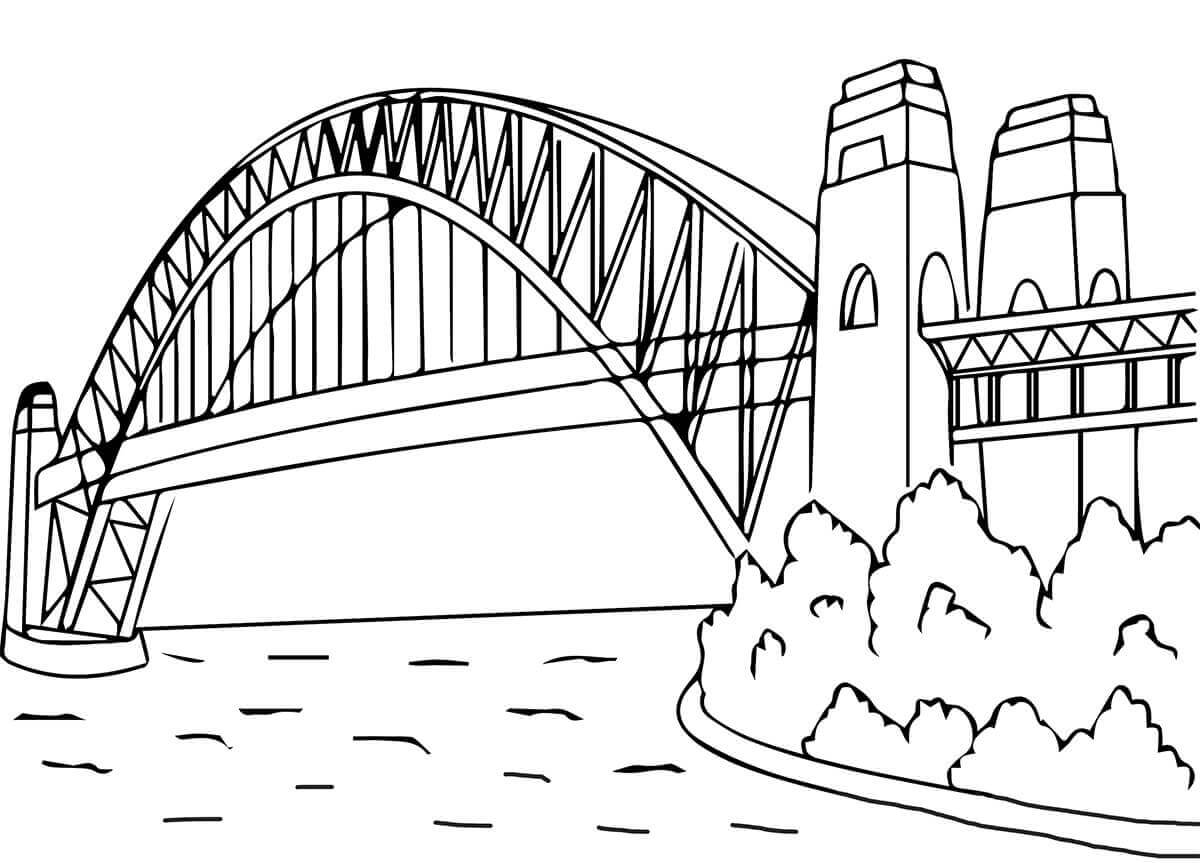 Dibujo de Puente Morden para Colorear