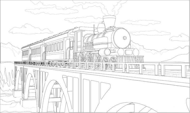 Dibujo de Puente Normal para Colorear
